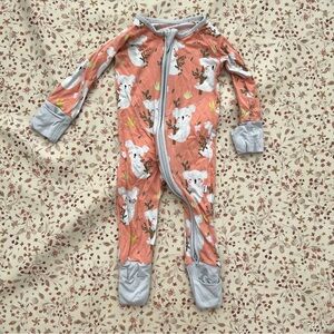 Little Sleepies Coral Koalas Zippy 0-3m